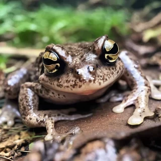 Close up photo of most dangerous frog